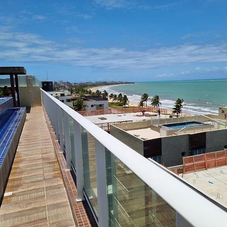 Confortável Flat com piscina de borda infinita na cobertura Cabedelo Exterior foto
